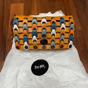 COACH DINKIER  W/Colorblock Coach Link 86832 NWT